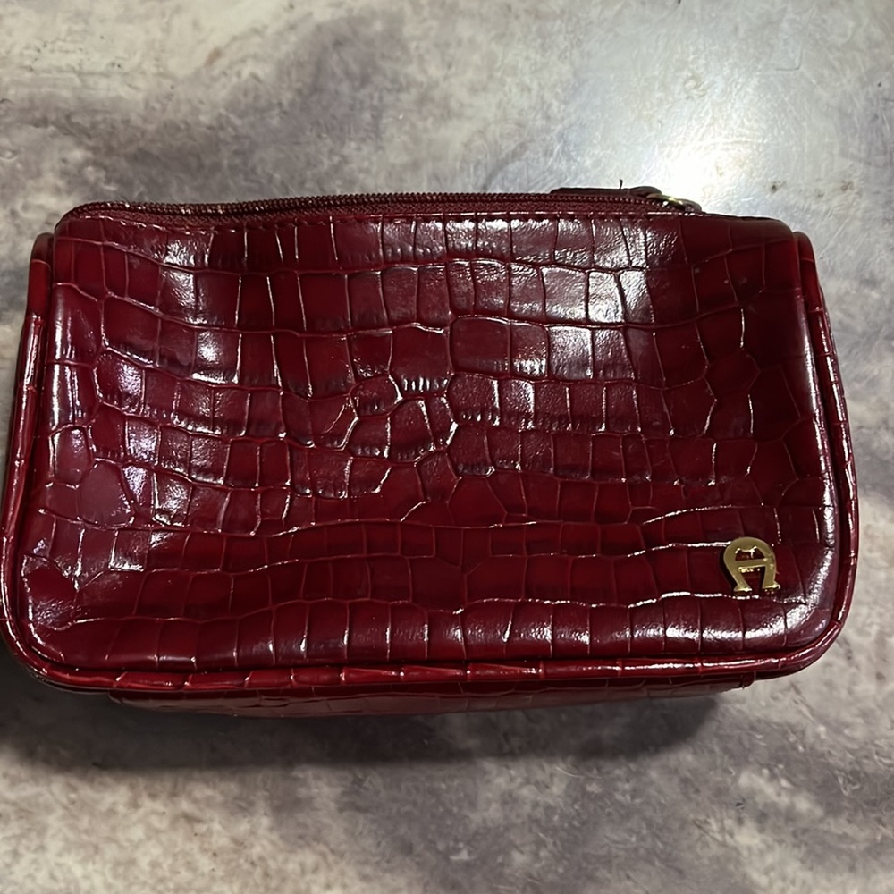 Small burgundy Etienne aigner bag